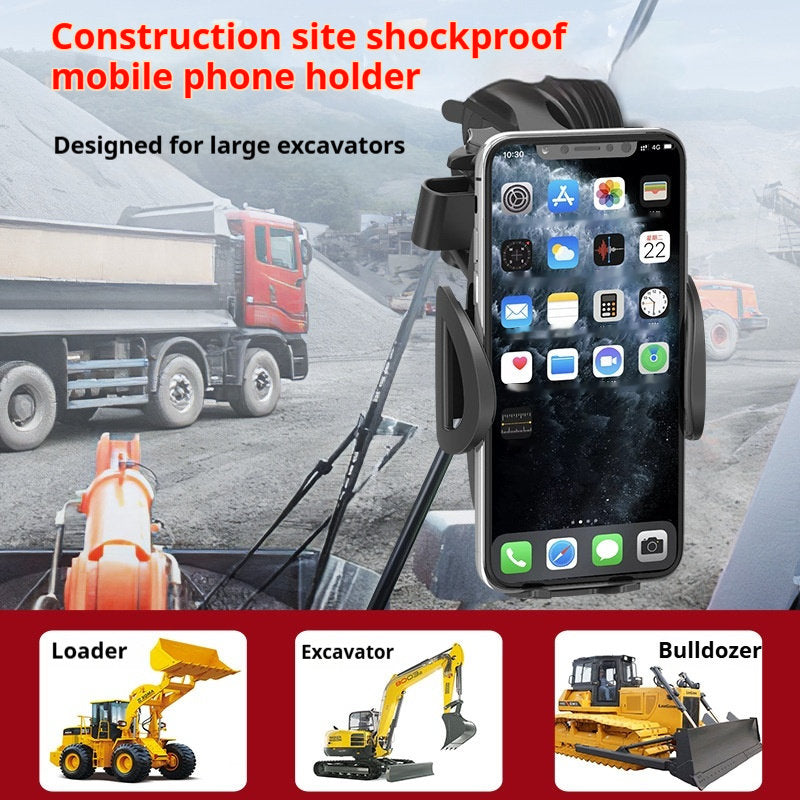 Car Mobile Phone Bracket Sucker Double Rod Rotating Telescopic Arm