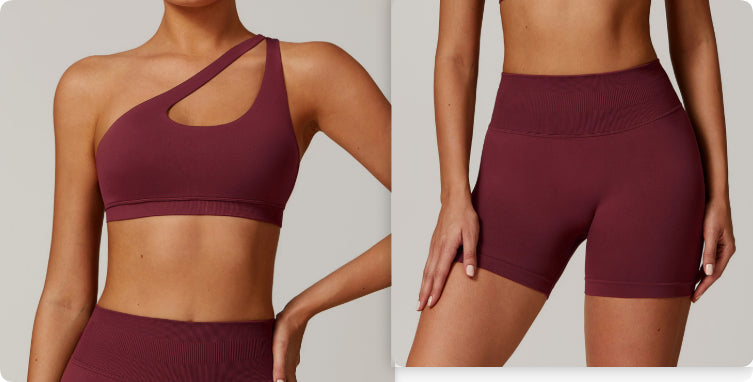 One-shoulder Seamless Beauty Back Yoga Bra Quick-drying Sports