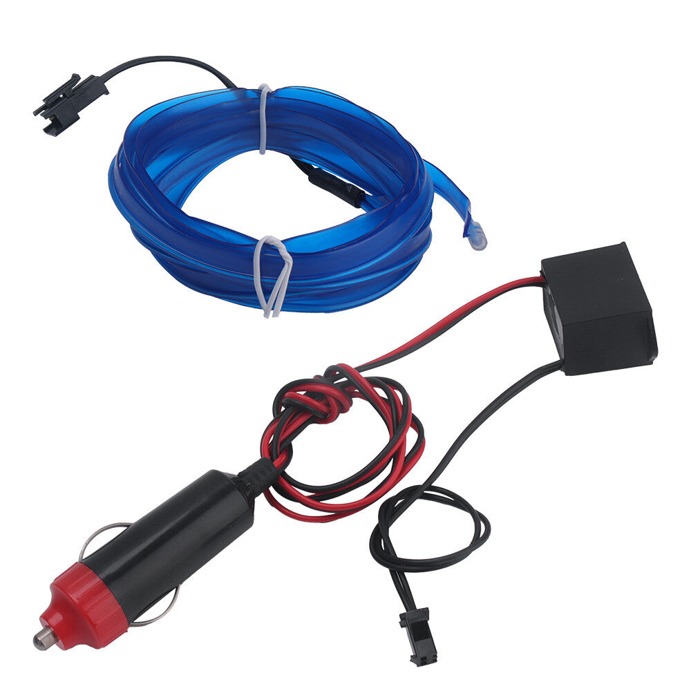 2m Blue LED Car Interior Decorative Atmosphere Wire Strip Light Accessories