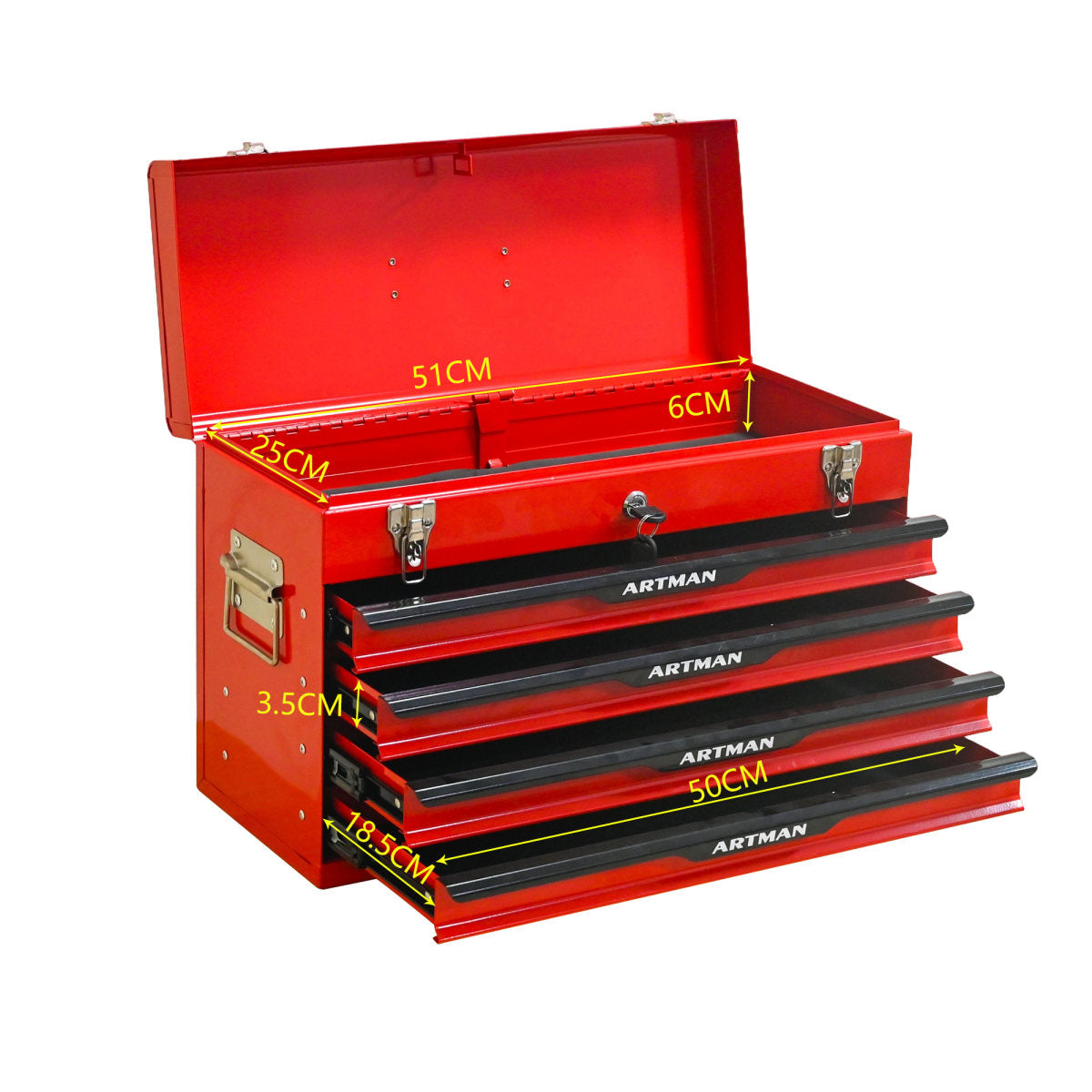 Portable Tools With Four Plugs And Equipment Containers With Metal Locks, Packing Devices With Integration Into Cooling Tanks-Red&Black Red&Black