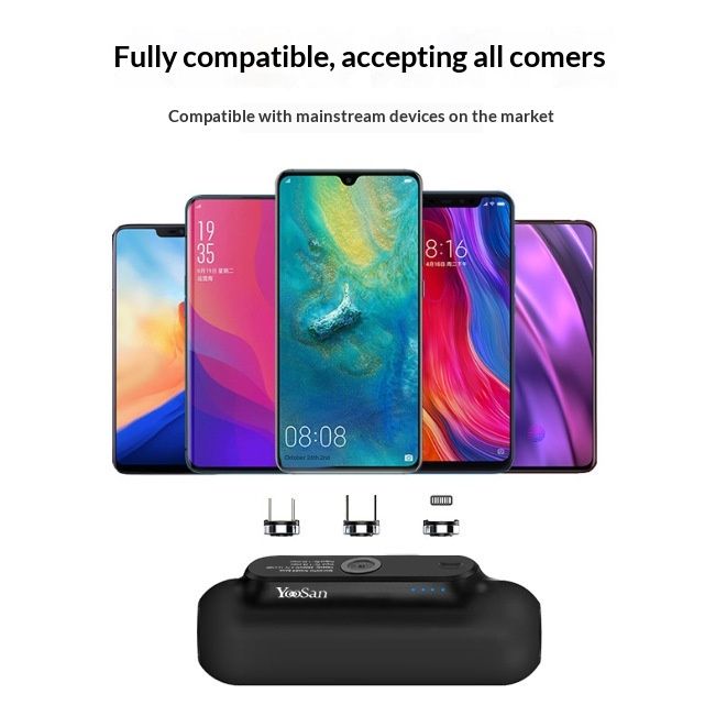 Capsule Magnetic Charging Bank Compact And Portable Universal Mini Size