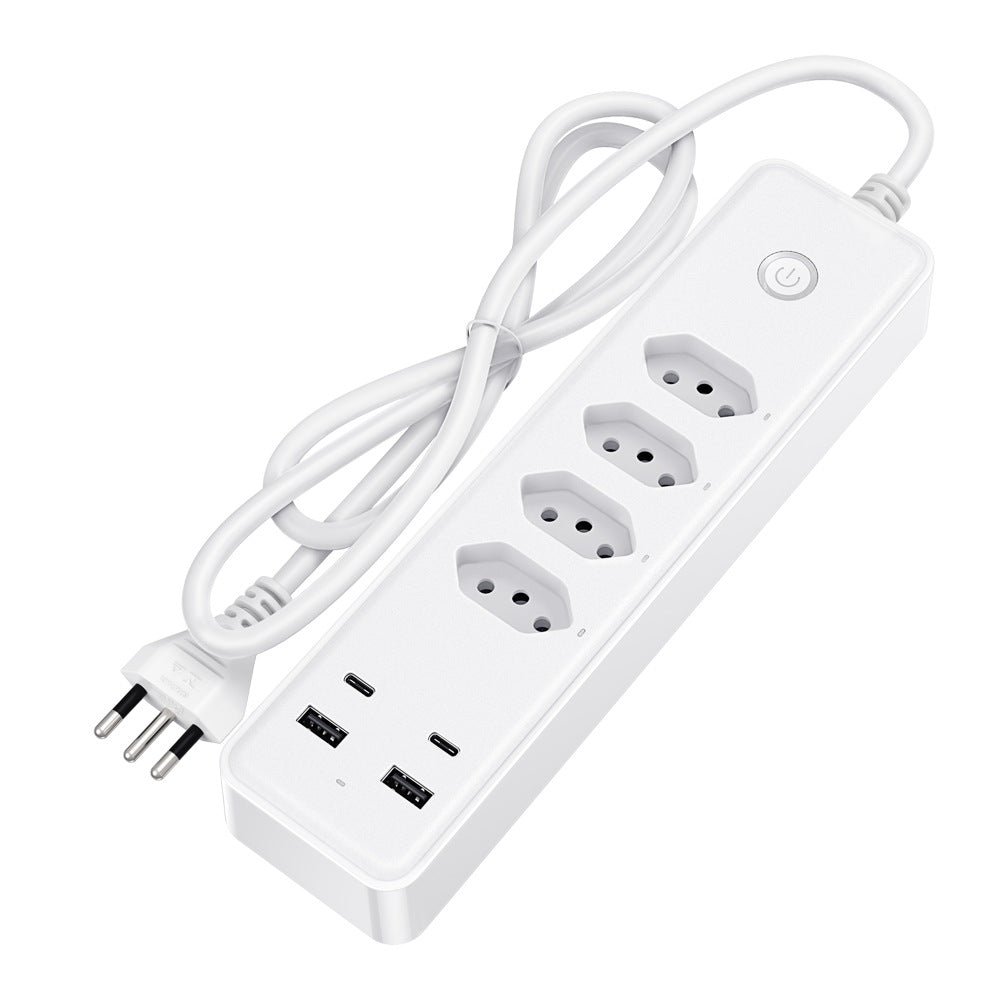 Smart Brazil Gauge Power Strip Four-hole With USB