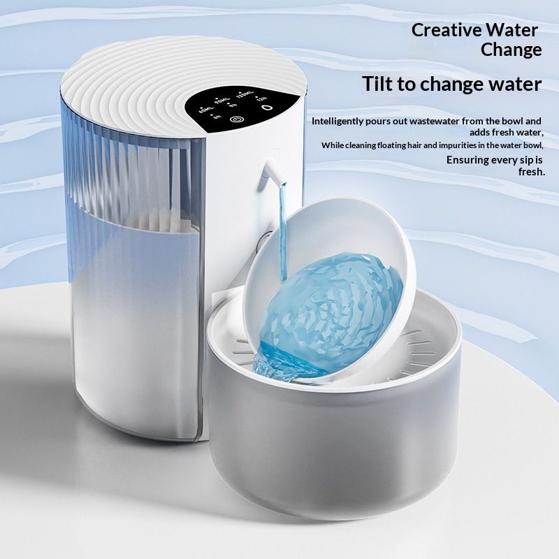 Smart Pet Water Fountain Heated Rechargable Stainless Steel Bowl For Cats And Dogs