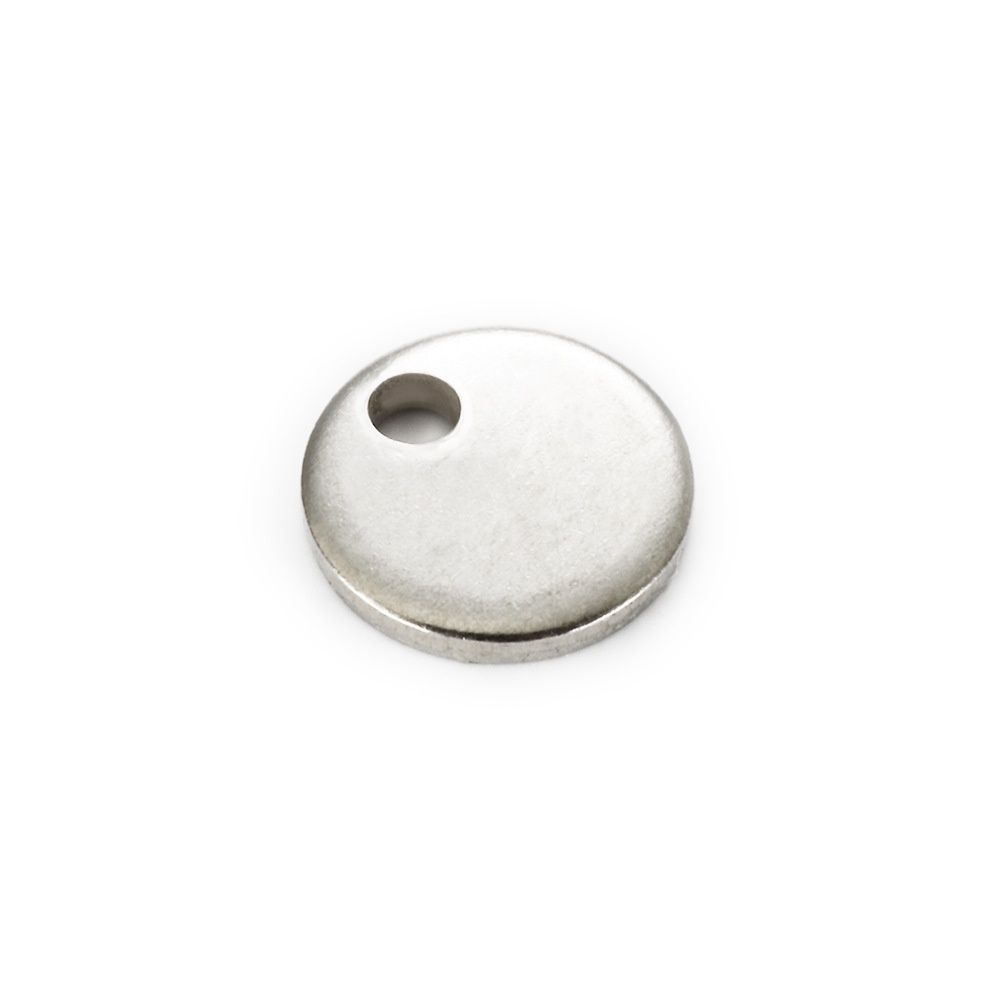 Stainless Steel DIY Jewelry Accessories Smooth Disc