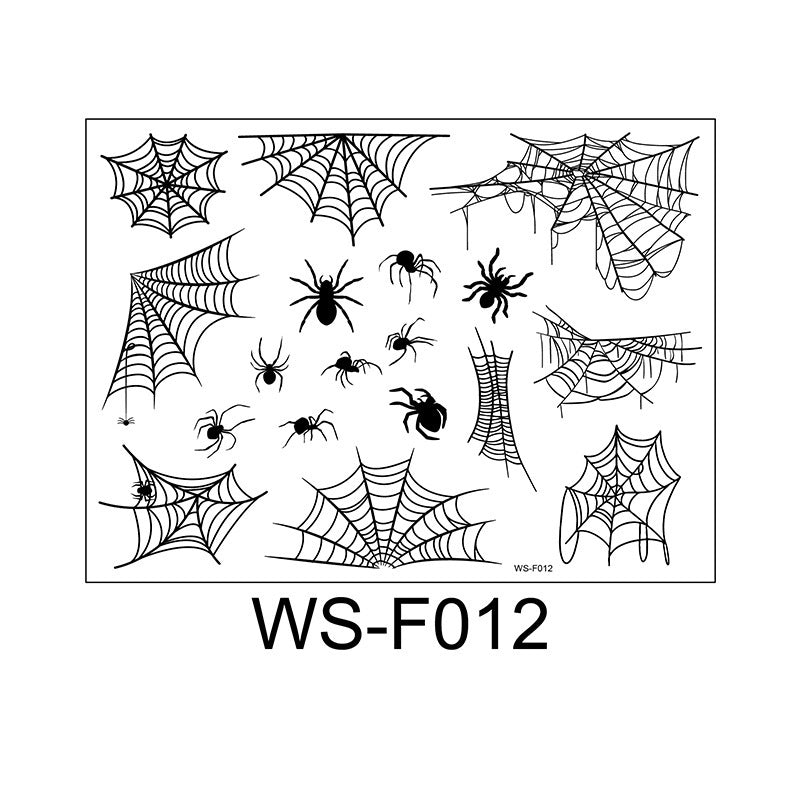 Spider Web Face Pasters Tattoo Sticker Waterproof Makeup Painted Tattoo Sticker
