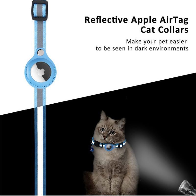 Ships The Same Day Cat GPS Collar Compatible With AirTag, Pet Tracking Collar Anti-loss Locator