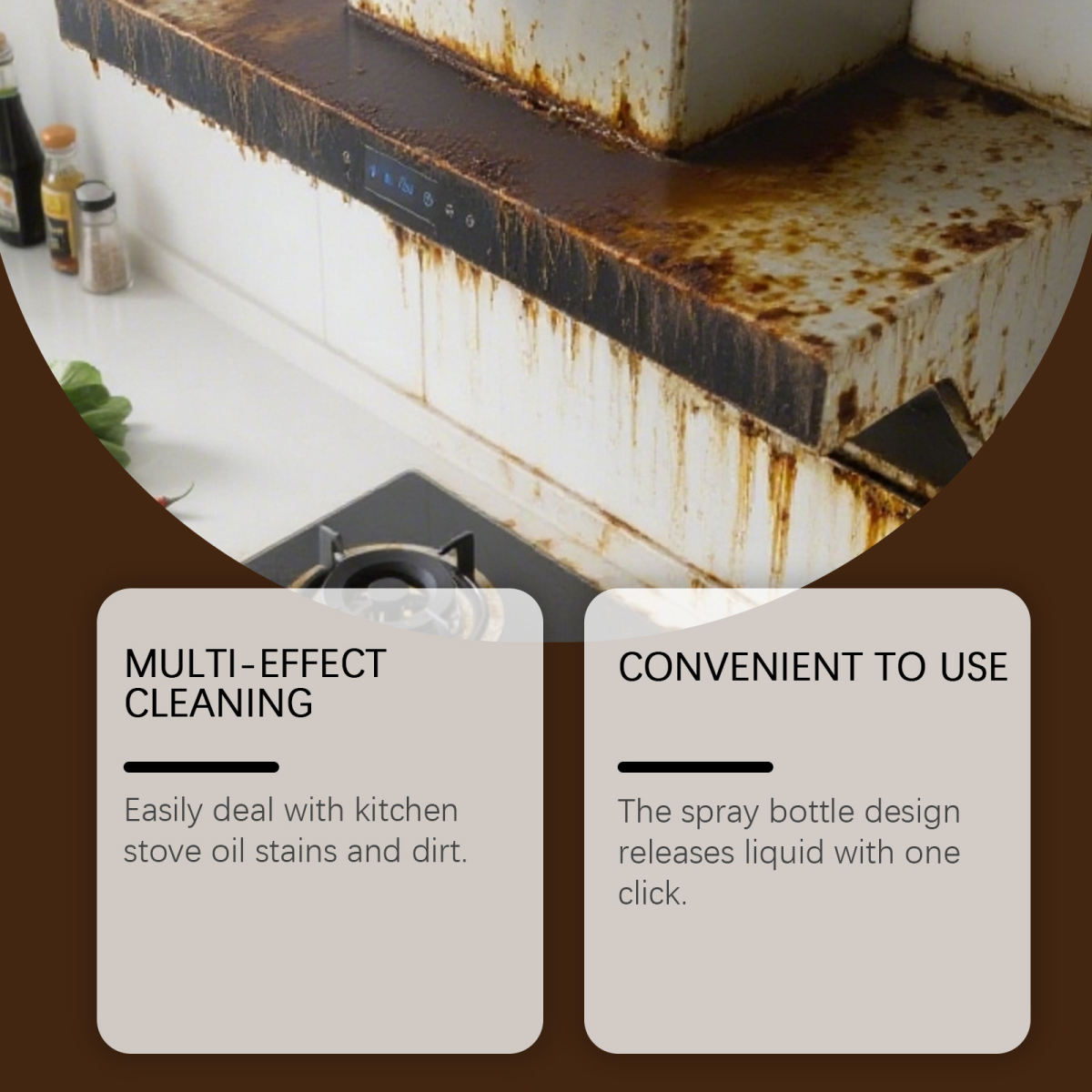 HOMEXA Kitchen Range Hood And Stovetop Degreaser