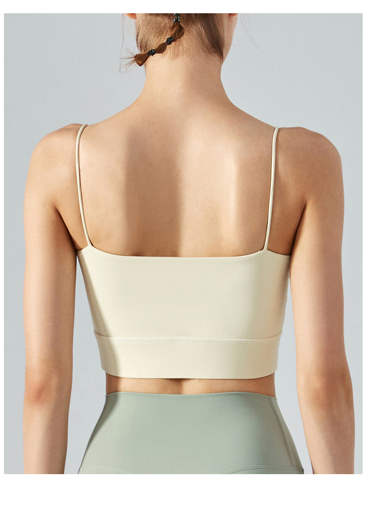 Thin Shoulder Beauty Back Exercise Vest With Chest Pad Female Yoga European And American Style Sling Workout Underwear