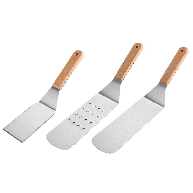 Stainless Steel Frying Spatula Set BBQ Tools