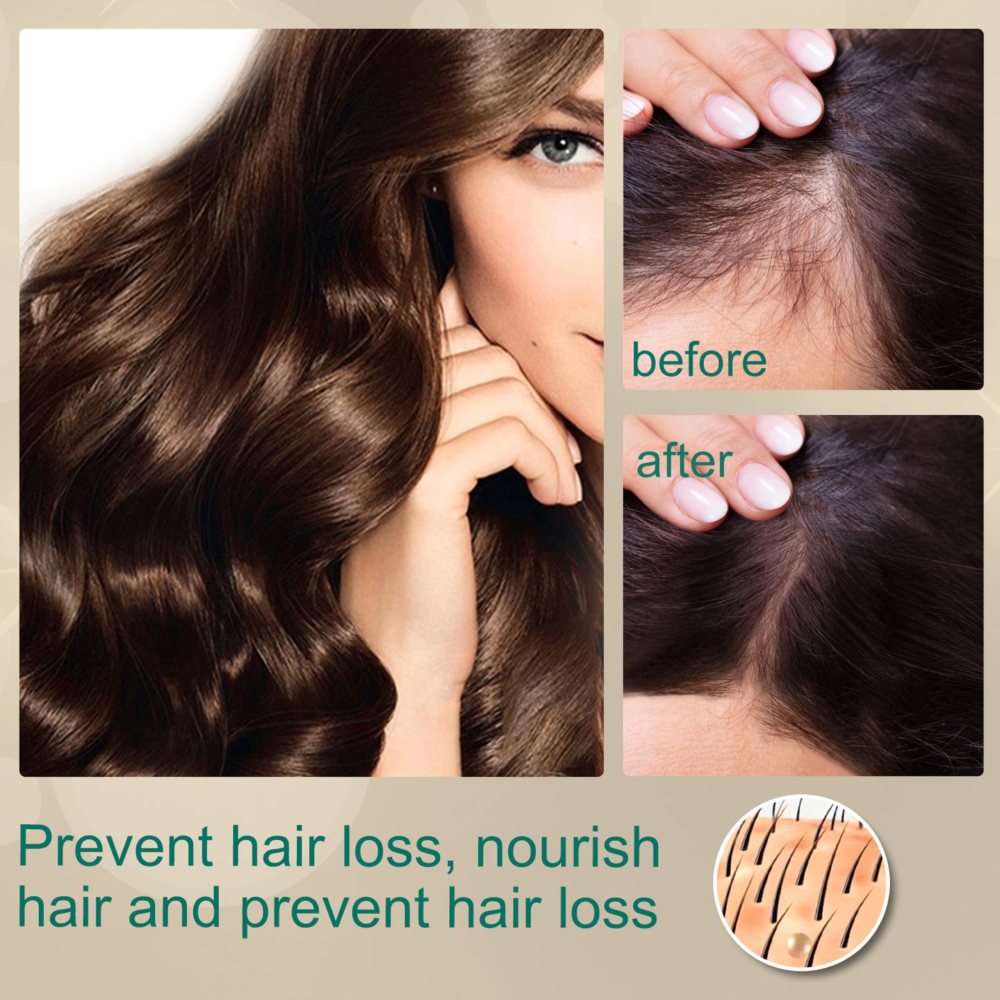 EELHOE Ginger Hair Cream, Thick Hair Deep Cleaning And Smooth Hair Repair Dry Hair