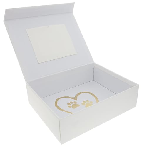 Pavilion Gift Company - Paw Prints On My Heart - Memory Box With 5" x 4" Photo Holder Loss Of Pet Cat Dog Bereavement In M...