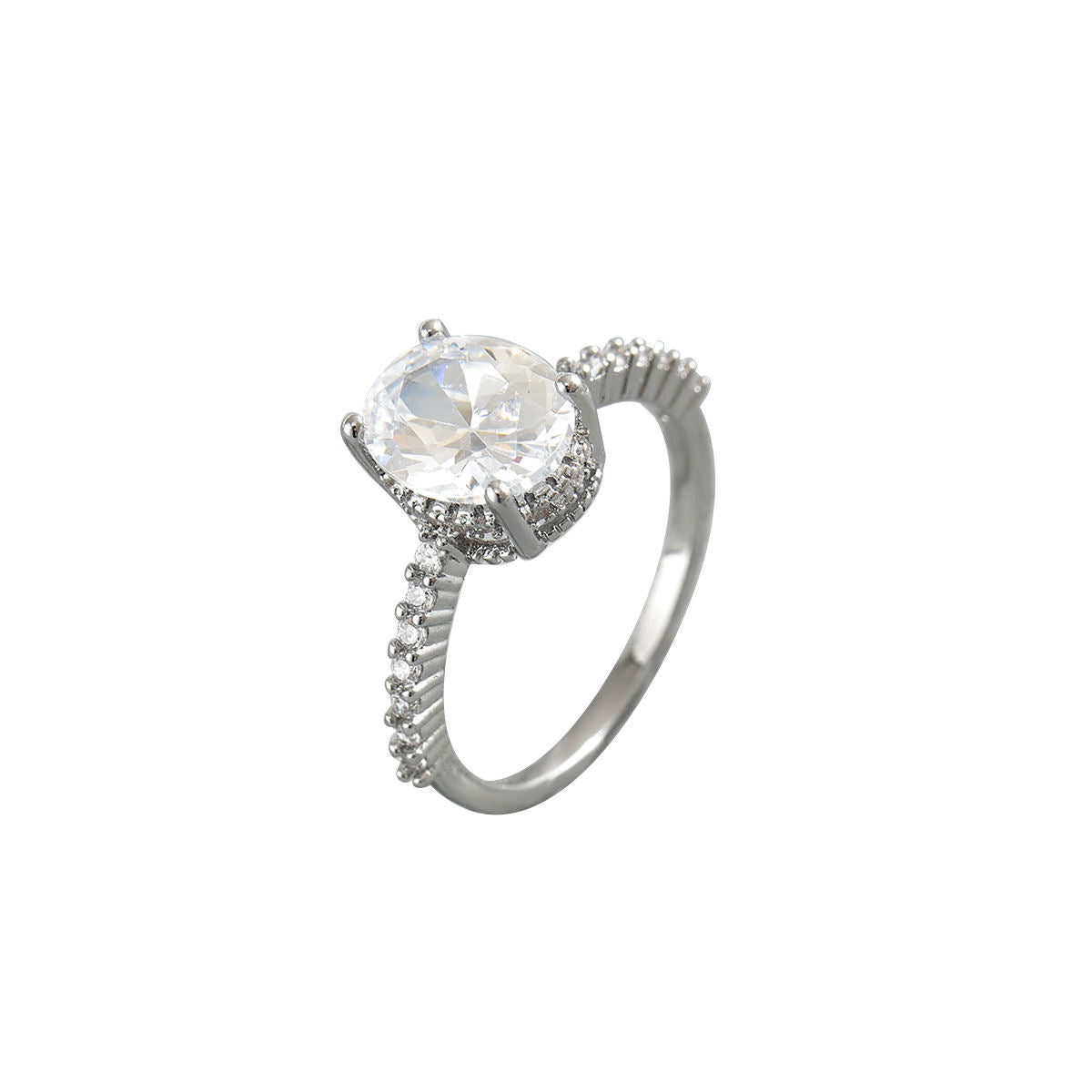 Soft Sweet Women Adjustable Open Ring, Korean Style Cubic Zirconia Inlaid Niche Versatile Finger Hand Jewelry