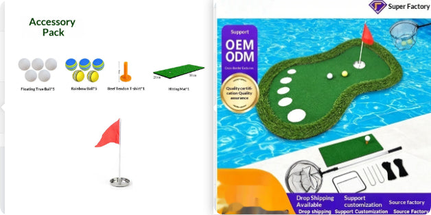 Golf Mini Water Green Outdoor Putting Practice Golf