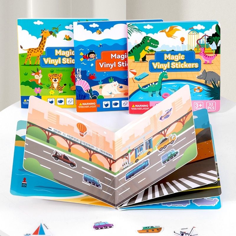Cognitive Repeatedly Sticking Jelly Book Paper Toys