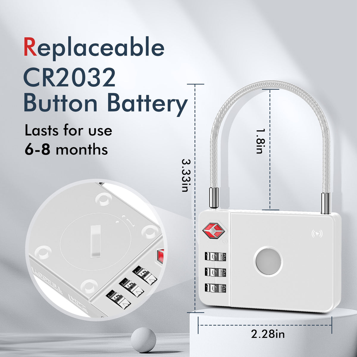 Luggage Smart Lock Material Metal