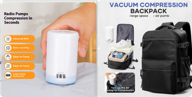 Vacuum Compression Bag Wireless Electric Swimming Ring Charging Cylinder