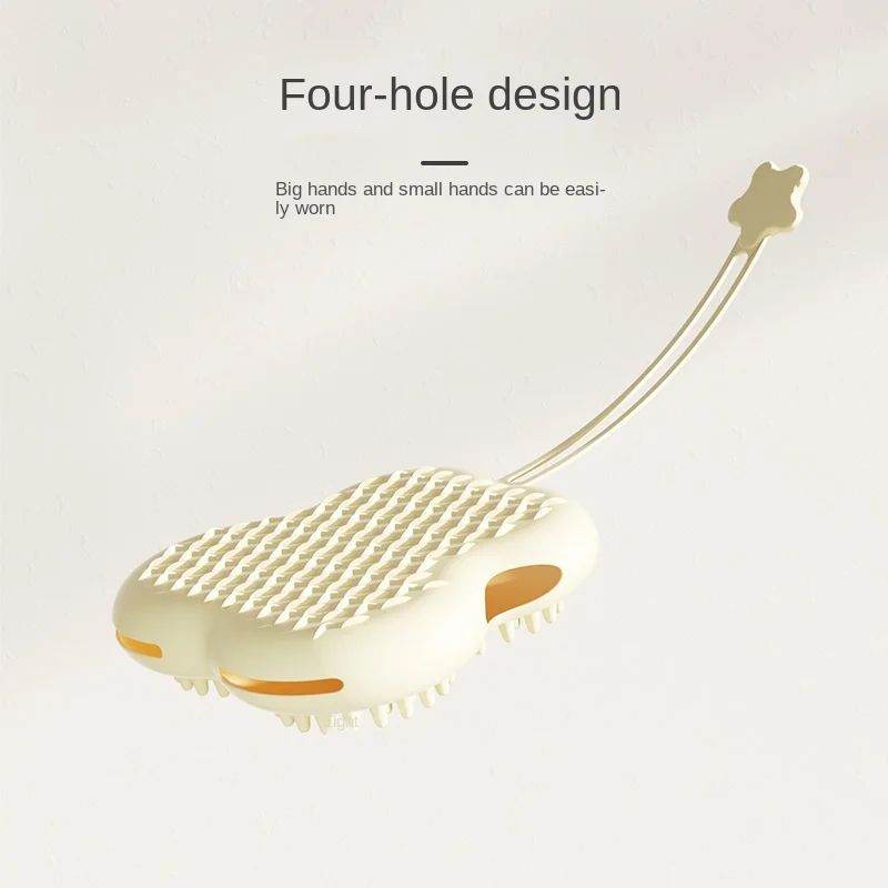 Pet Bathing Brush Silicone Massager Gloves Dog Soft Bathroom Washing Gloves Hair Deshedding Brush Pet Cleaning Grooming Supplies