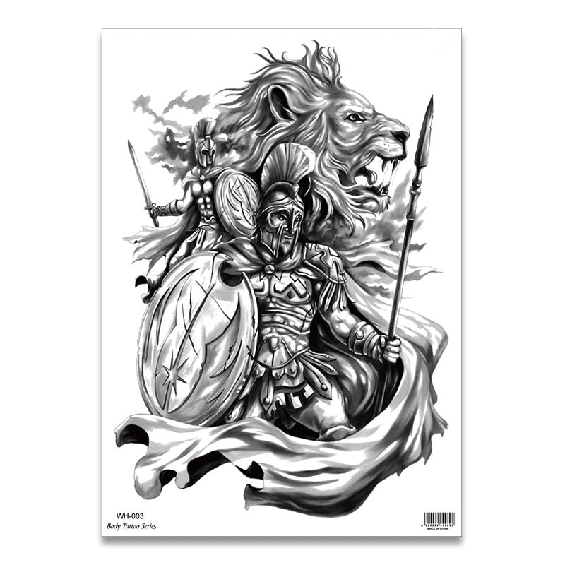 Tiger And Beauty Tattoo Stickers For Men And Women