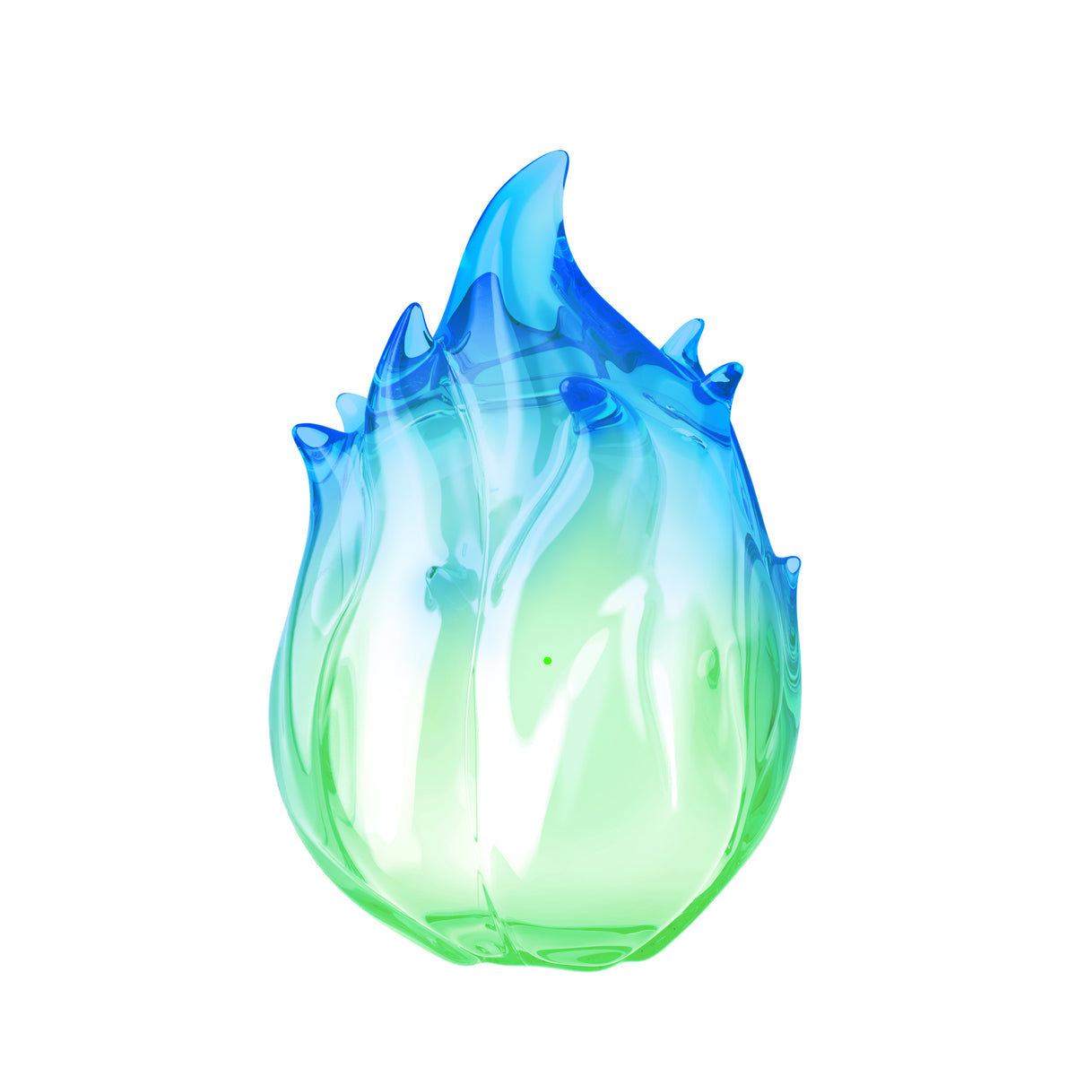 Transparent Gradient Waterproof And Drop-Resistant Flame-Design Full-Body Earphone Case