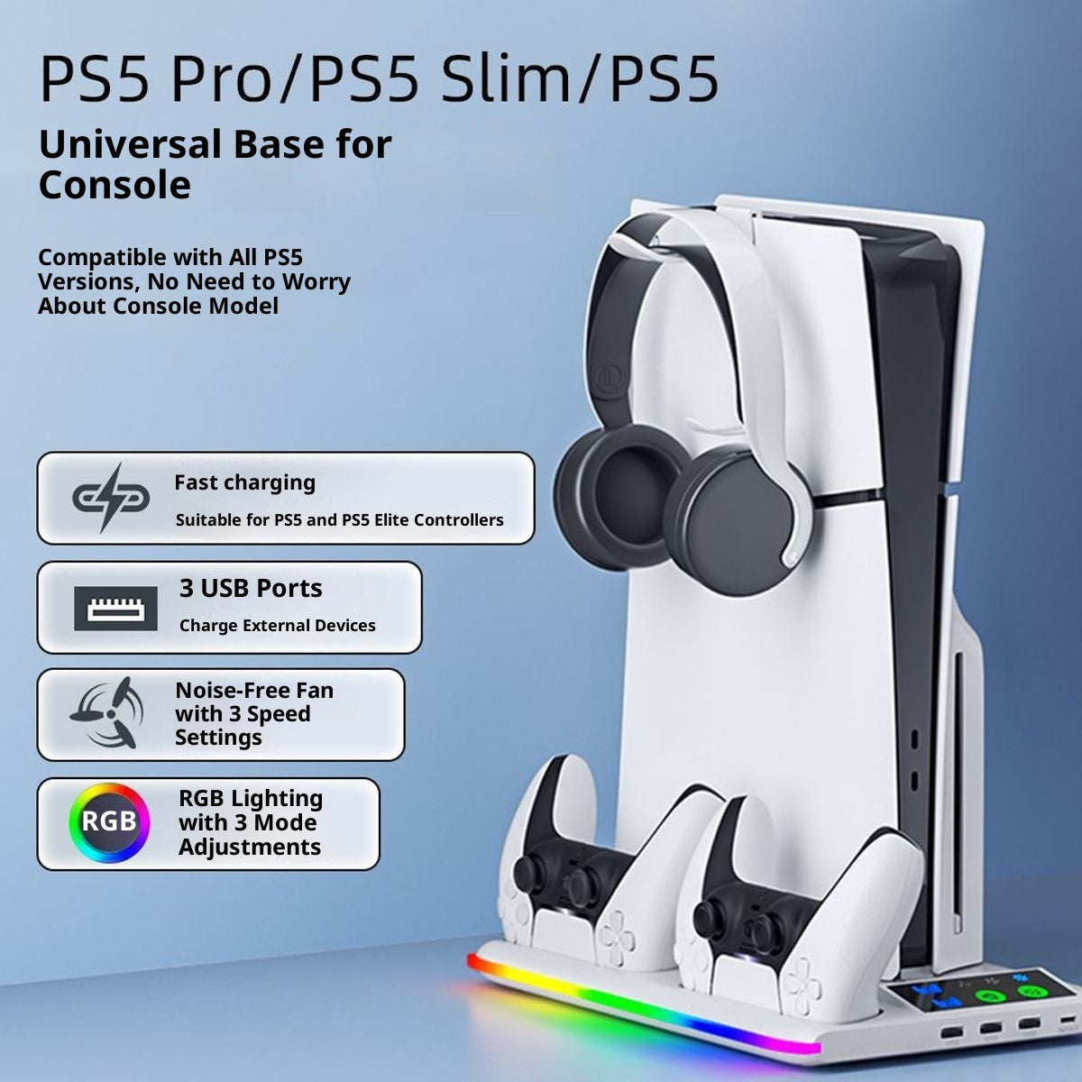 PS5SlimPRO Universal Cooling Fan Stand