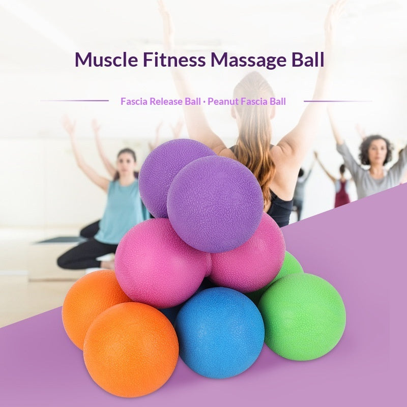Fitness Muscle Relaxation Exercise Rubber Peanut Massage Yoga Fascia Ball