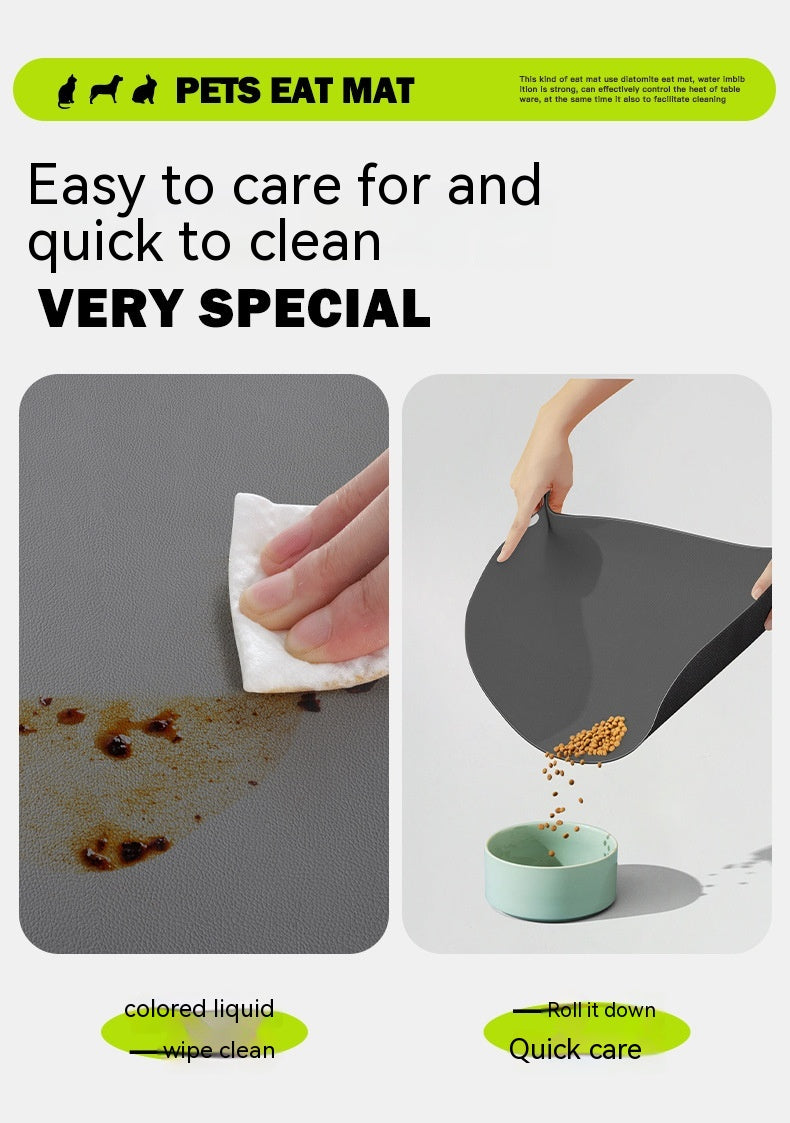 Pet Feeding Mat Dogs And Cats Placemat Washable And Reusable Dog Training Absorbent Urine Pad Quick-drying