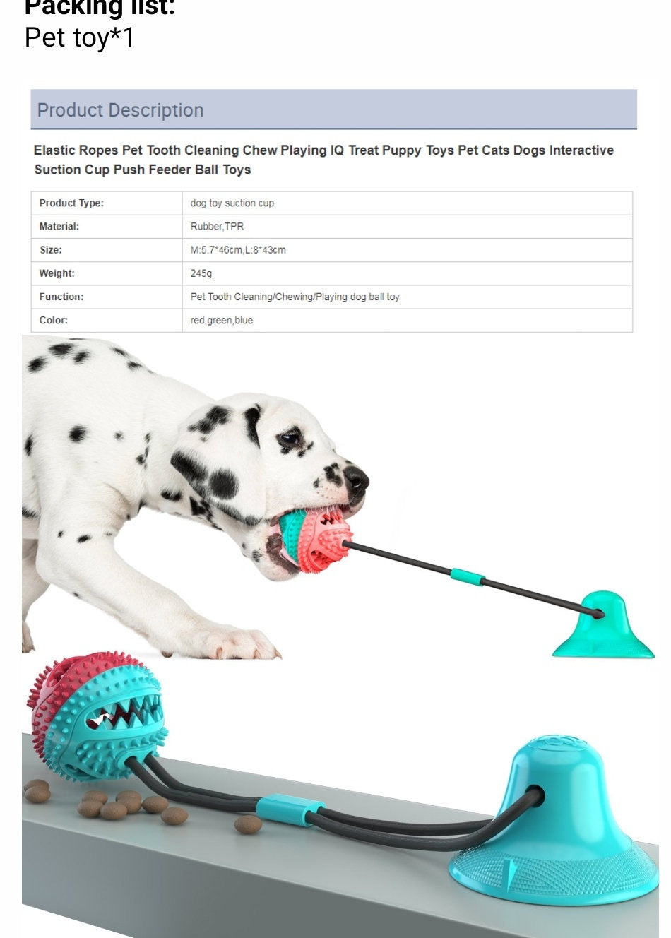Suction Cup Pets Toys