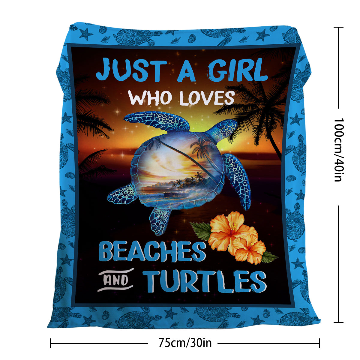 Beaches Turtles Throw Blanket Ocean Theme Blankets Soft Flannel Throw Sea Turtle Blanket Gifts For Kids Teens Boys Girls