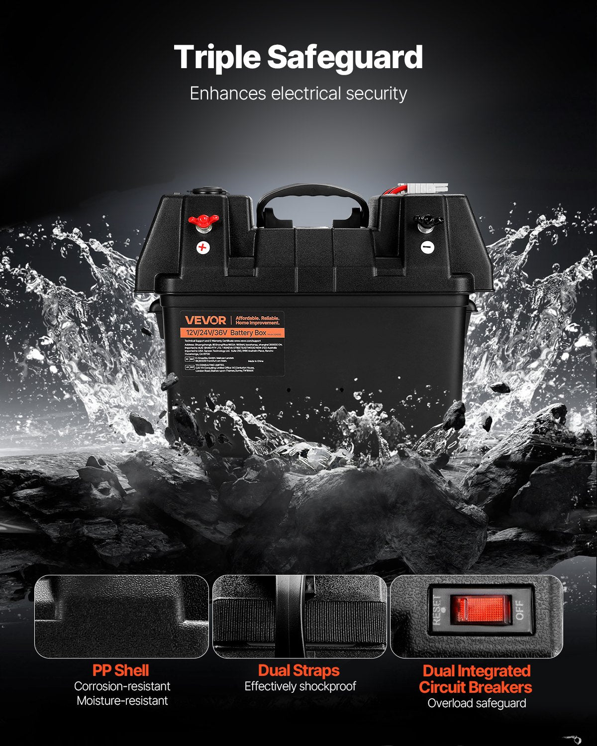 Battery Box Group 24/31 Smart Battery Box 12V/24V/36V For Trolling Motor