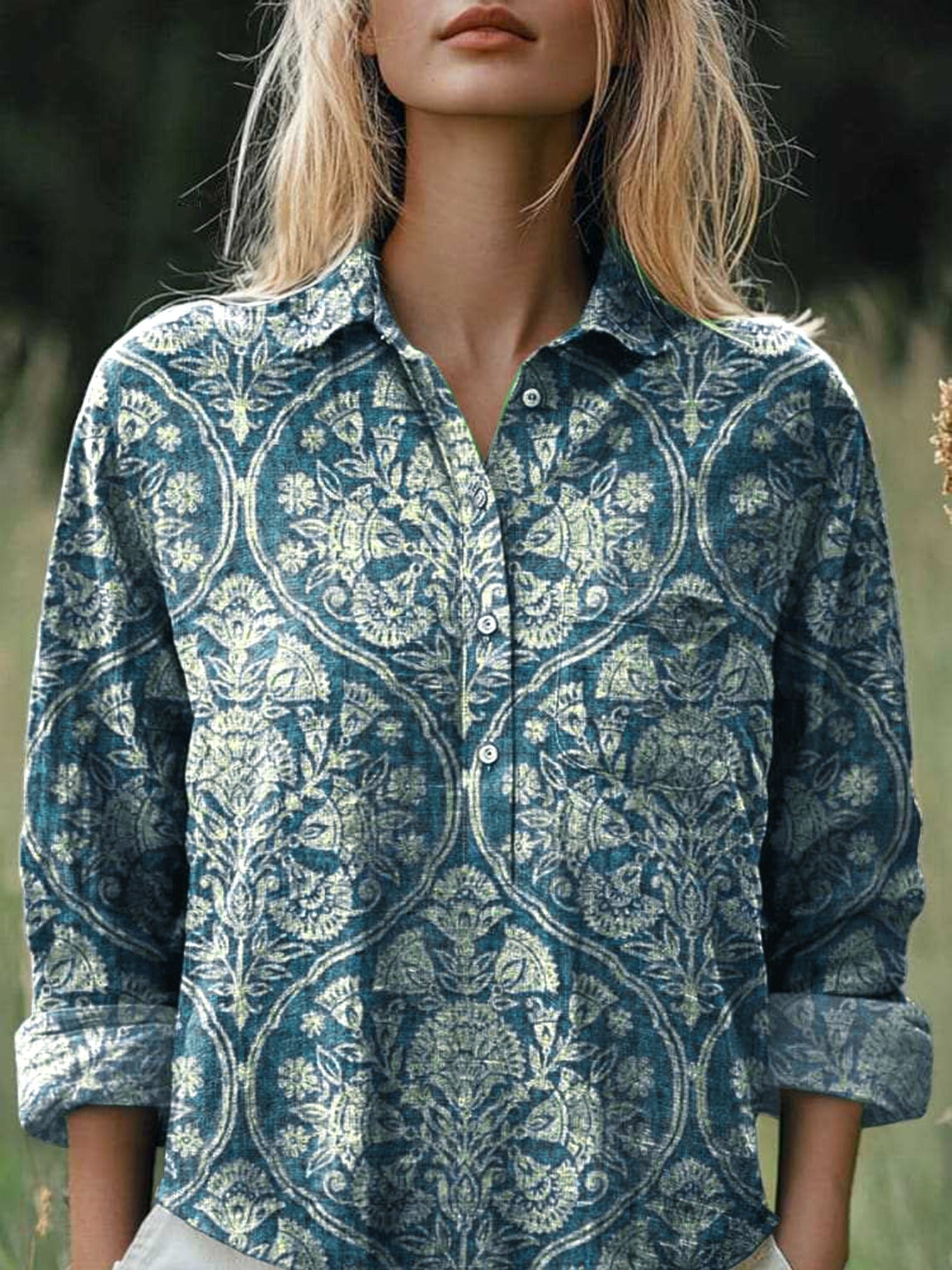 New Arrival Elegant Women's Blouse, Fashion Printed Stylish Casual Ladies Shirt