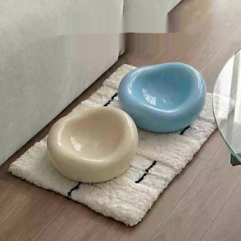 Ceramic Tip-Proof Cat Food Bowl