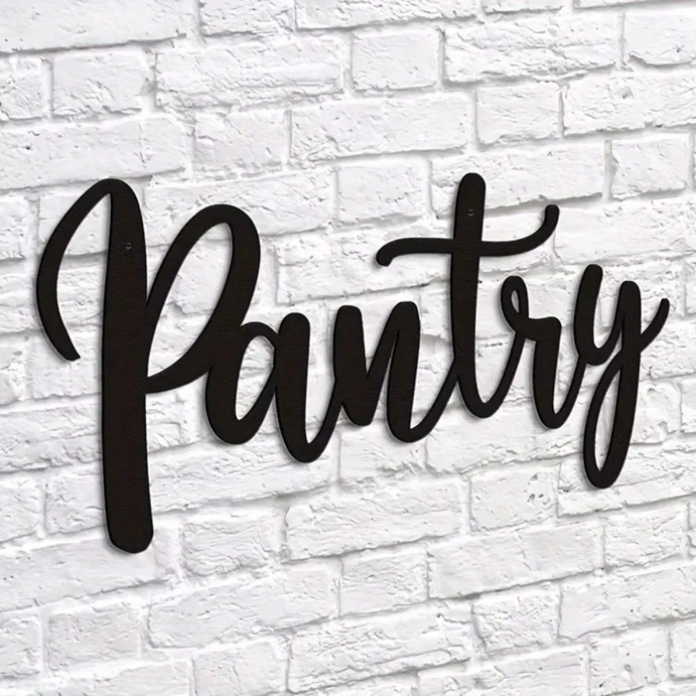 CIFbuy Metal Baked Paint Pantry Sign Wall Art Modern Kitchen Pantry Decor - TikTok, Temu Pickup