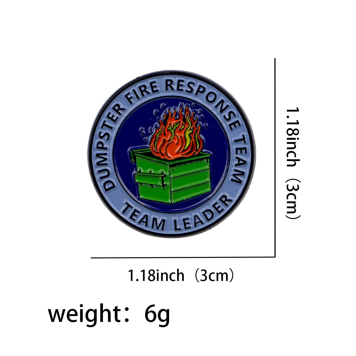 Trash Can Quotation Cartoon Golden M Badge Creative English Letters Ornament Medal Clothing Brooch Accessories