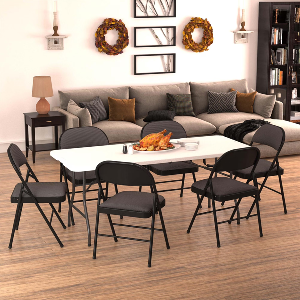 6 Foot Premium Folding Table, White Speckle Shipment From Walmart