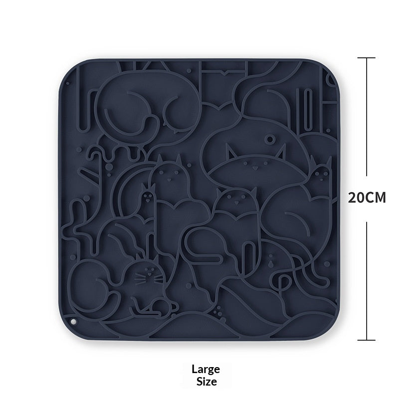 Cross-border New Silicone Pet Slow-Feeding Mat For Licking