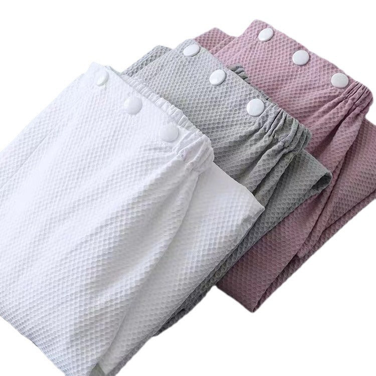 Cotton Wearable Tube-top Bath Towel With Hidden Snaps