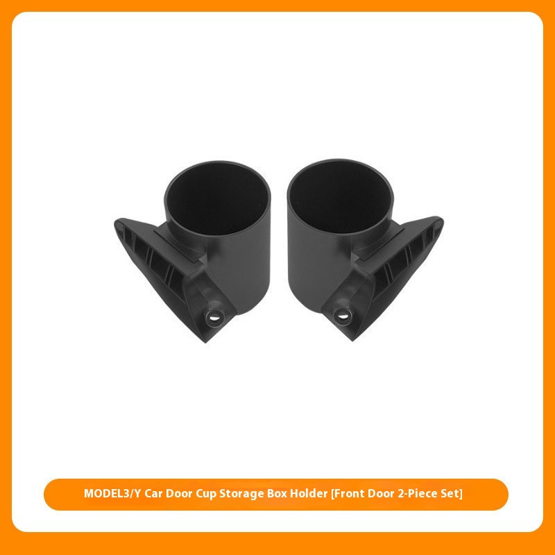 ModelY3 Tesla Car Door Water Cup Holder Storage Box Stopper Cup Saucer Pad Accessories