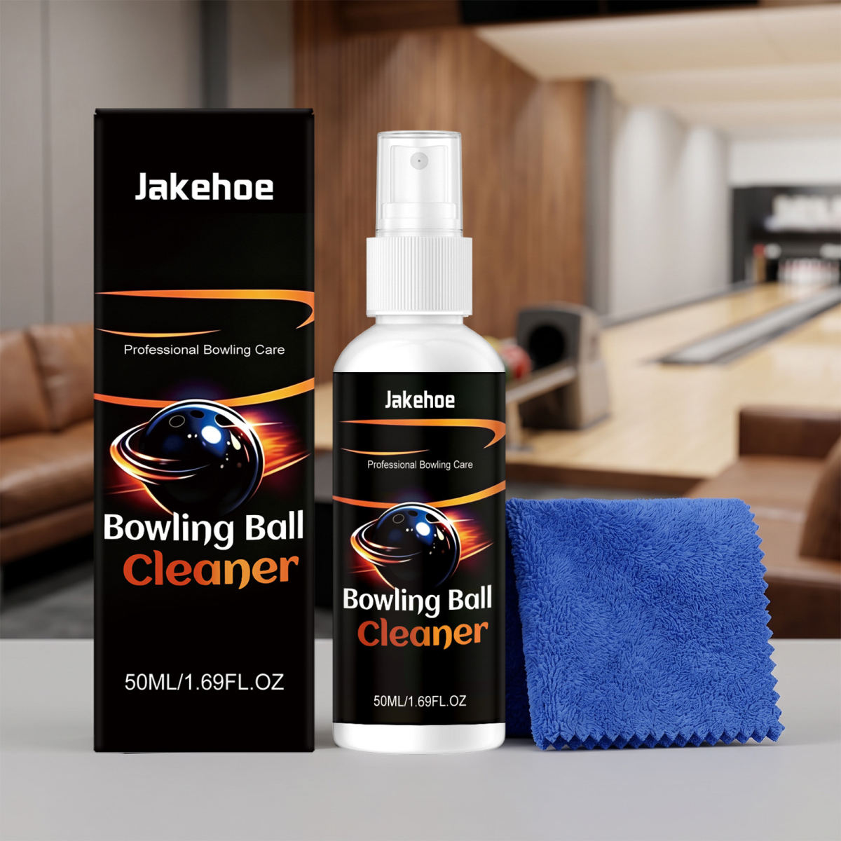 JAKEHOE Bowling Ball Cleaner - Daily Bowling Ball Surface Cleaning And Care - Stain Remover