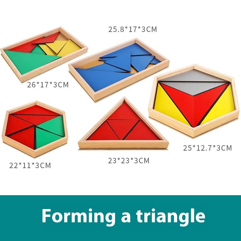 Children's Early Education Triangle Puzzle Shape Cognitive Toys