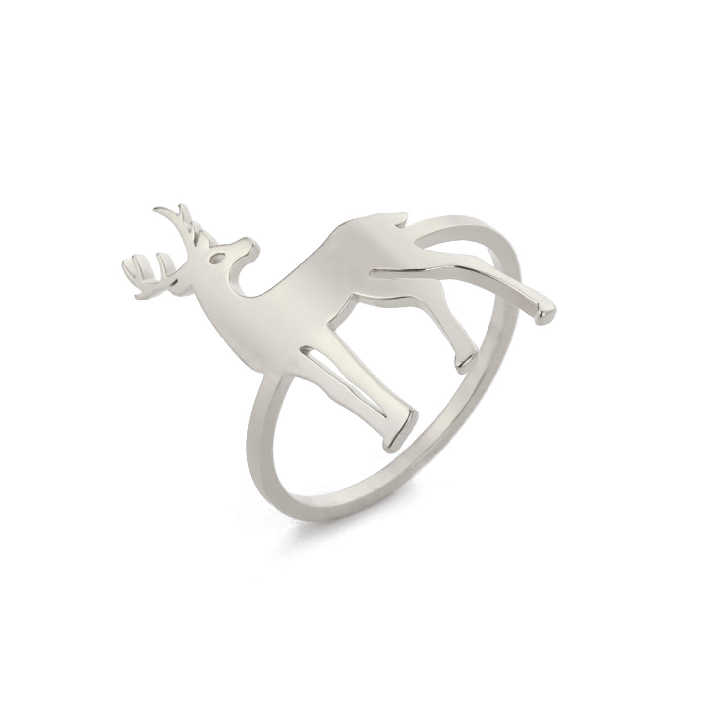 Korean-style Electroplated Stainless Steel Ring Titanium Steel Jewelry