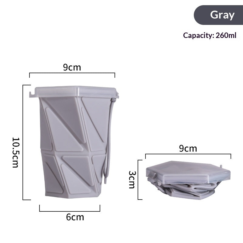 Silicone Folding Water Cup Extendable Portable For Outdoor Sports And Travel