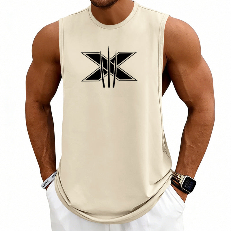 Summer Mens Muscle Fitness Workout Breathable Sleeveless Tank Top