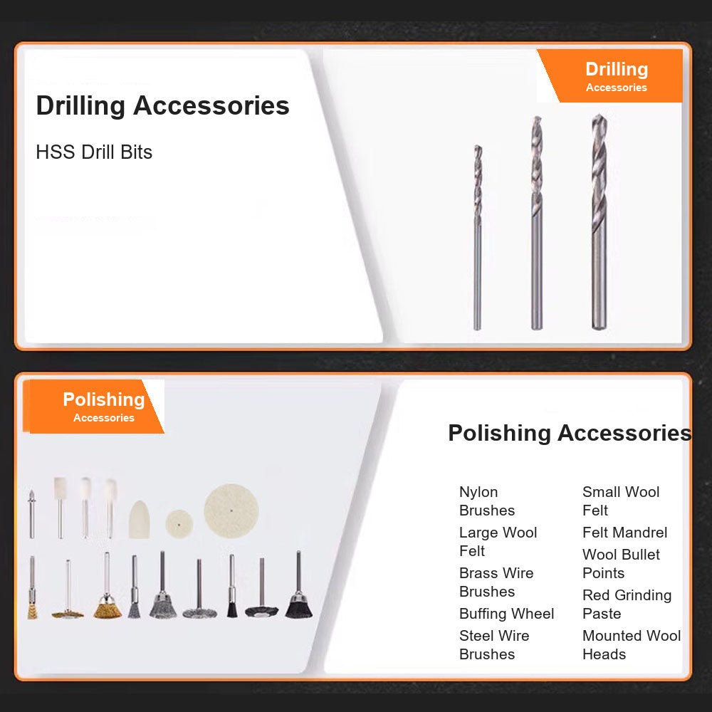418pcs Rotary Tool Accessories Kit Multifunctional Set Perfect For Cutting UK