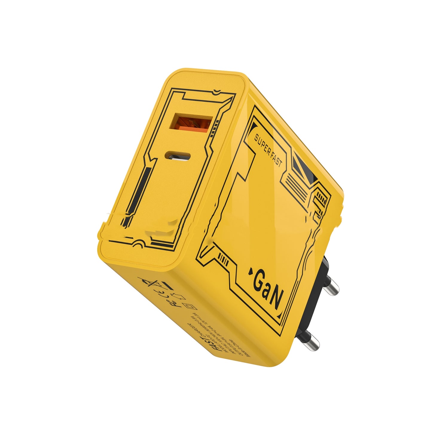 Machine Crustacean A C Yellow Charger 5v2a Qc30 Fast Charge PD25W Charging Plug