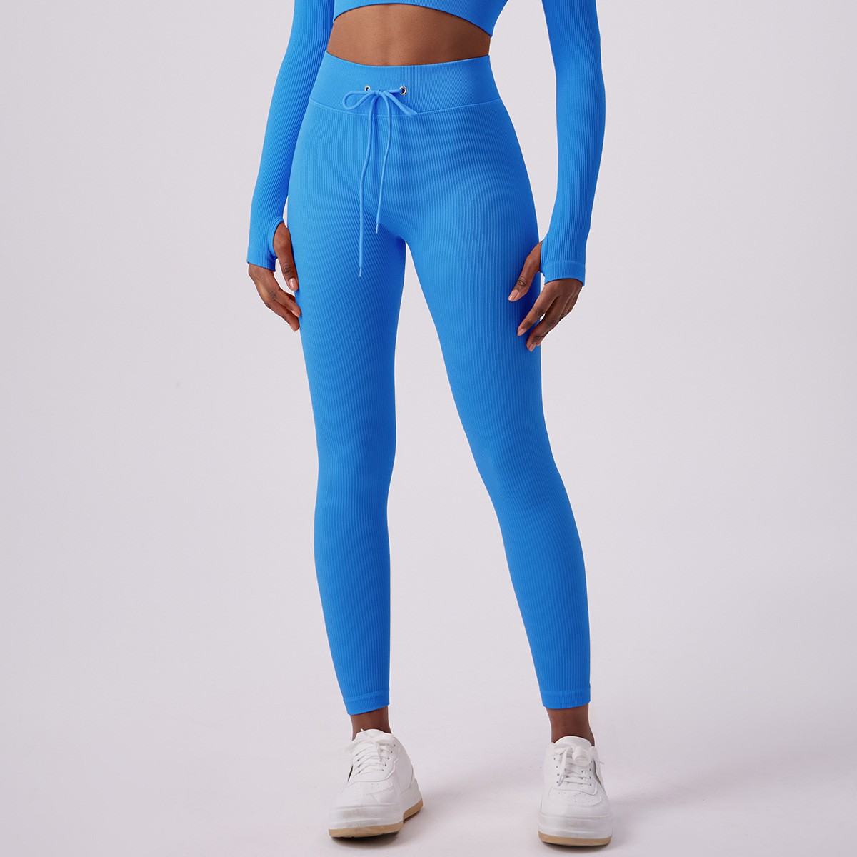 Women's Adjustable Drawstring Butt-lifting Yoga Pants For Outdoor Wear