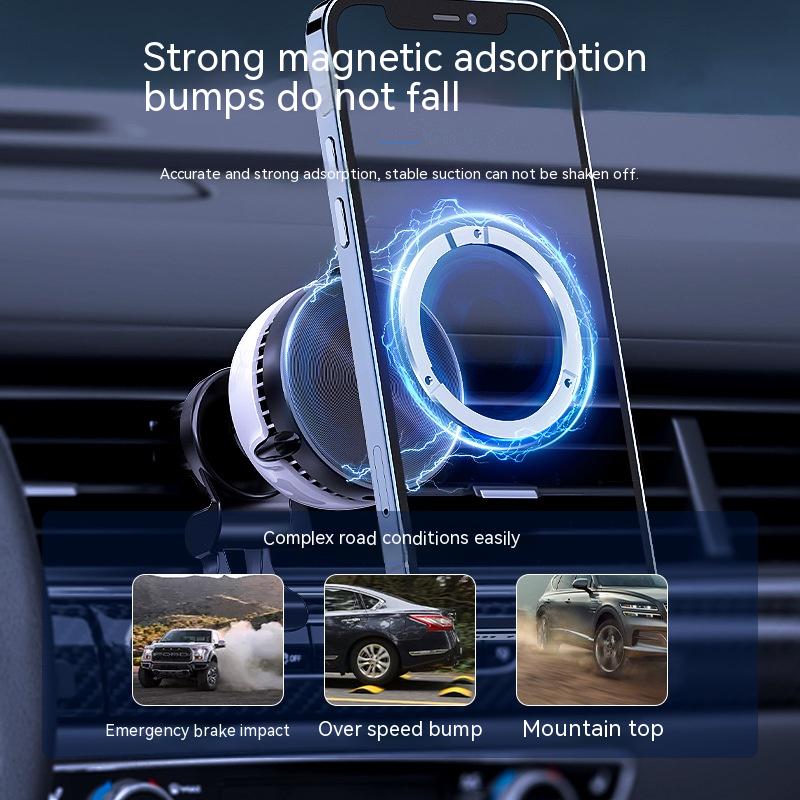 Car Mounted Wireless Charging And Cooling Bracket