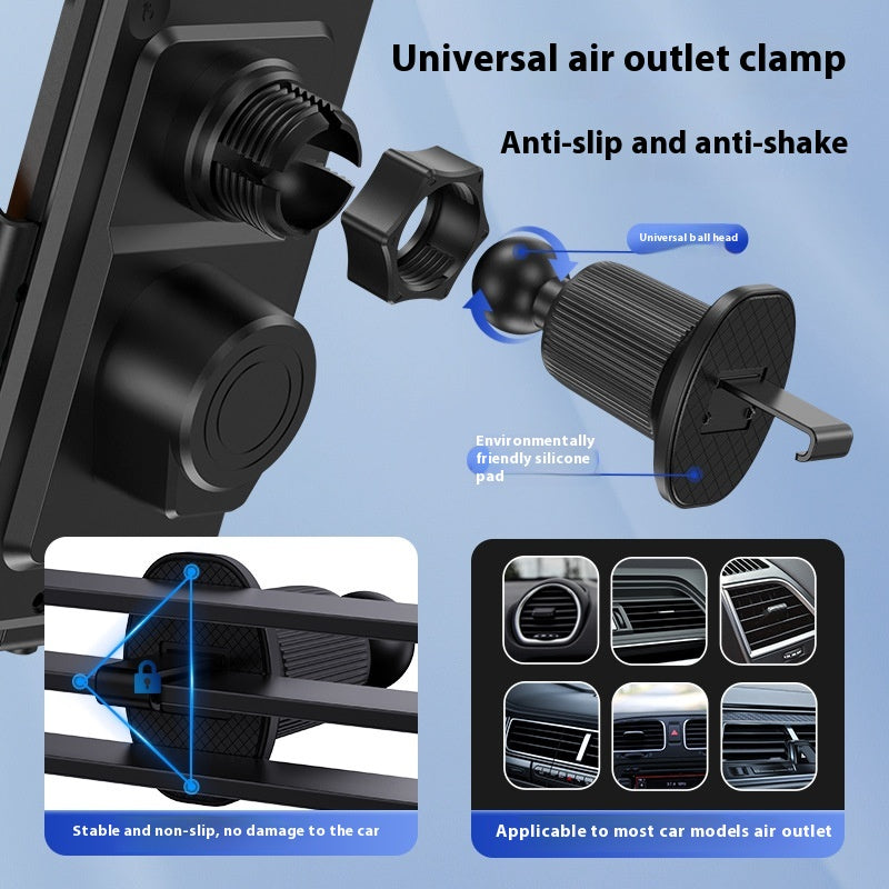 Car Phone Holder Transparent Magnetic Direct 15W Wireless Fast Charging Bracket Charger