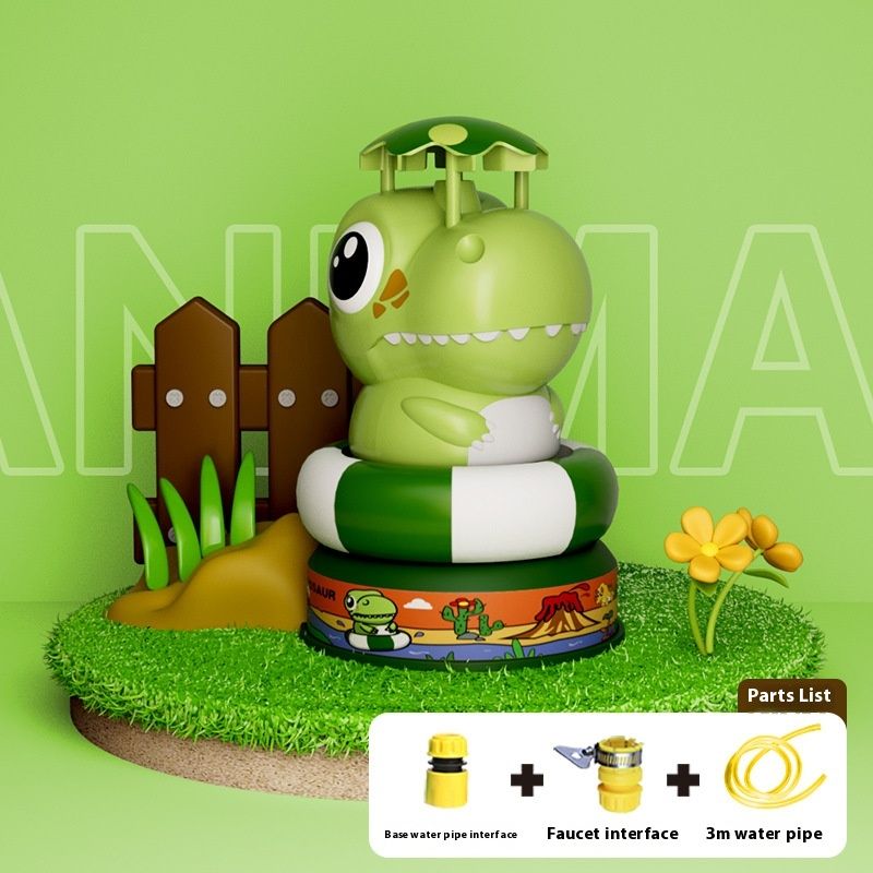 Cartoon Rotating Water-spray Rocket Children Playing With Water Toys