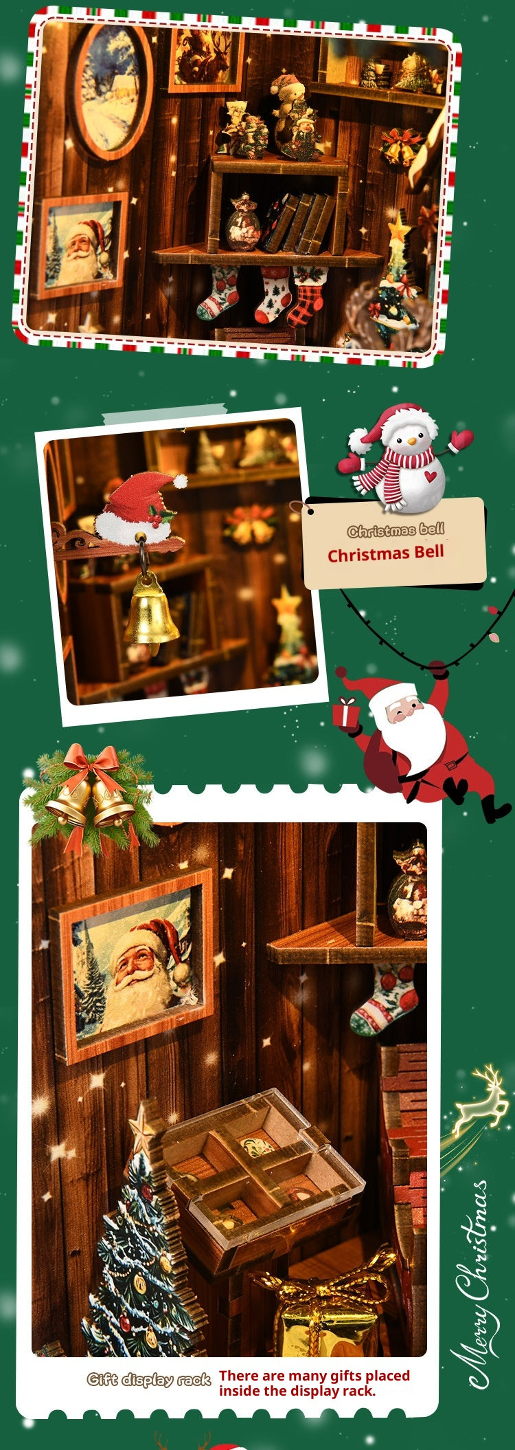 Cottage Model House Snow Goggles Weige Book Stand Creative Gifts