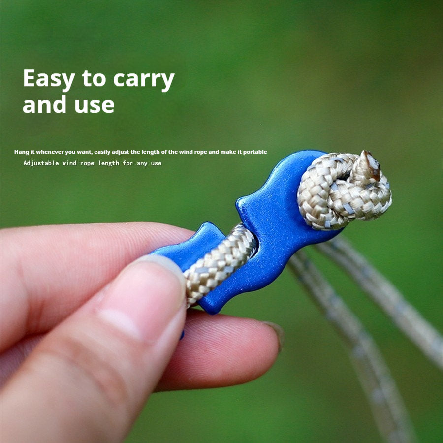 Outdoor Camping Aluminum Alloy Umbrella String Clip Tent Drawstring Accessories
